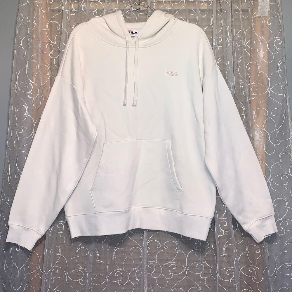 Women’s Fila Cream Hoodie with Logo